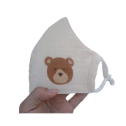 Khẩu trang cho bé hình gấu nâu đáng yêu